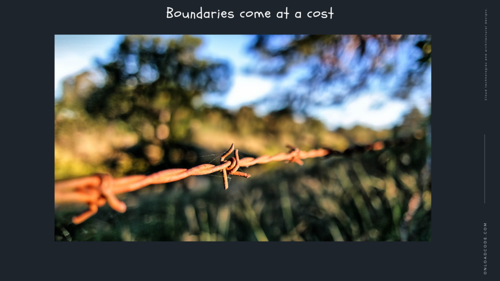 Boundaries come at a cost